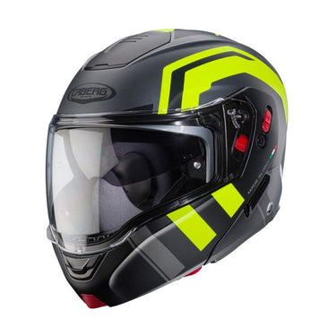 CABERG HORUS X ROAD MATT GUN METAL FLUO,Casco Modulare CABERG